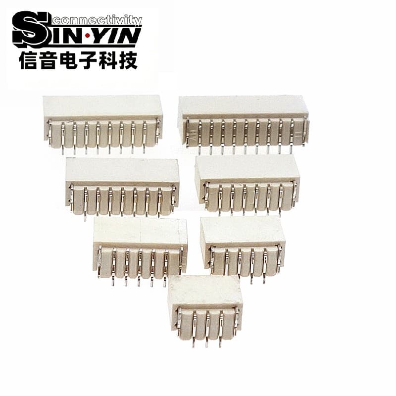 1.0mm间距 WAFER针座连接器 立贴垂直型（线对板SMT 180度 / 2P-20P防呆插座 / 可替代JST SH1.0）-2