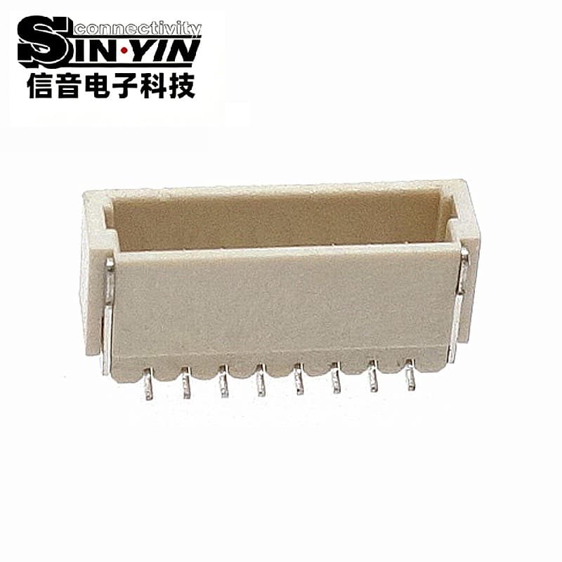 1.0mm间距 WAFER针座连接器 立贴垂直型（线对板SMT 180度 / 2P-20P防呆插座 / 可替代JST SH1.0）-3