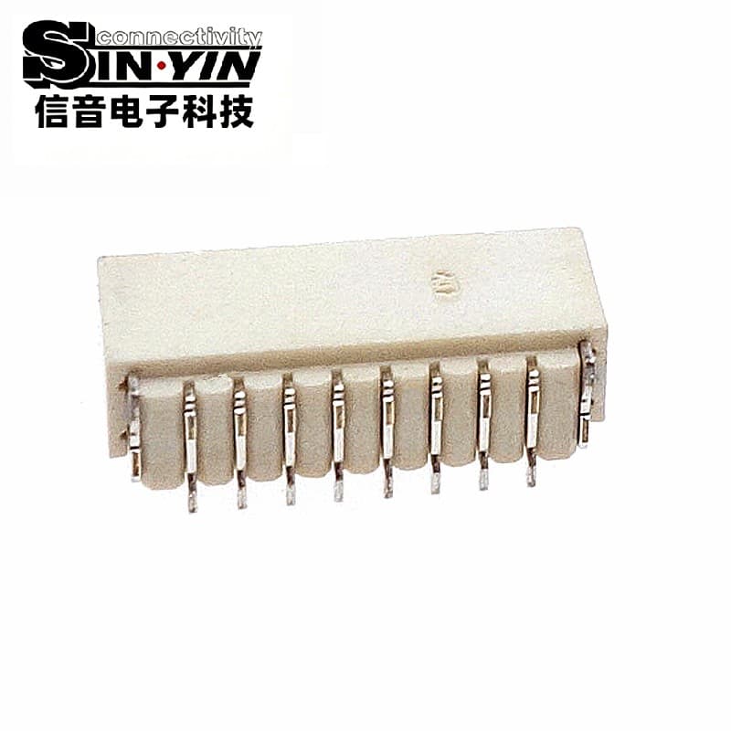 1.0mm间距 WAFER针座连接器 立贴垂直型（线对板SMT 180度 / 2P-20P防呆插座 / 可替代JST SH1.0）-4