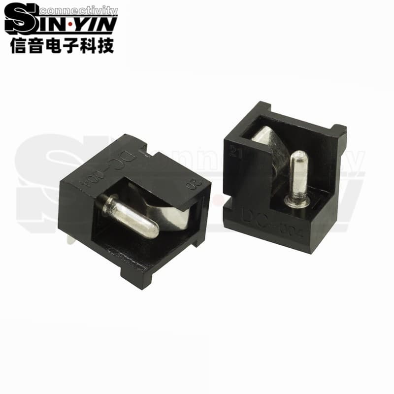 DC-004 立式垂直PCB插板DC电源插座（5.5×2.1 / 5.5×2.5mm）-3