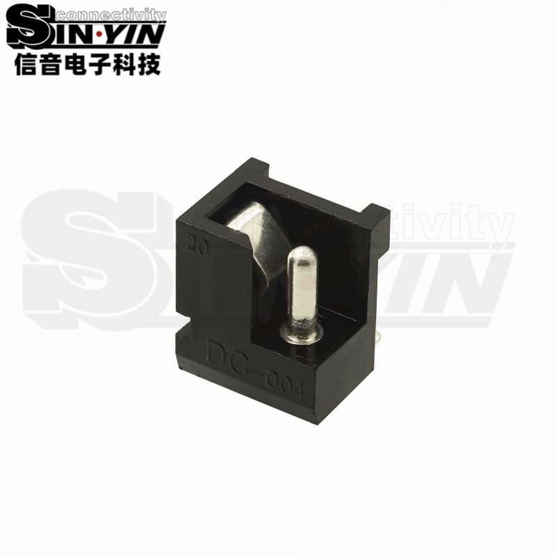 DC-004 立式垂直PCB插板DC电源插座（5.5×2.1 / 5.5×2.5mm）-2