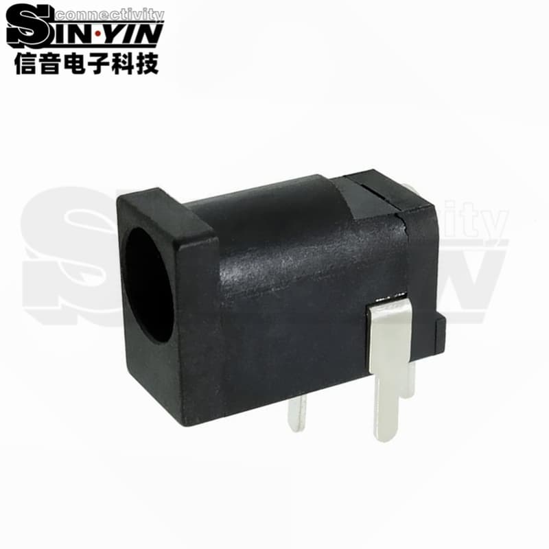 DC-002 卧式PCB插板小孔径DC电源插座（3.5×1.1 / 3.5×1.35mm）-2