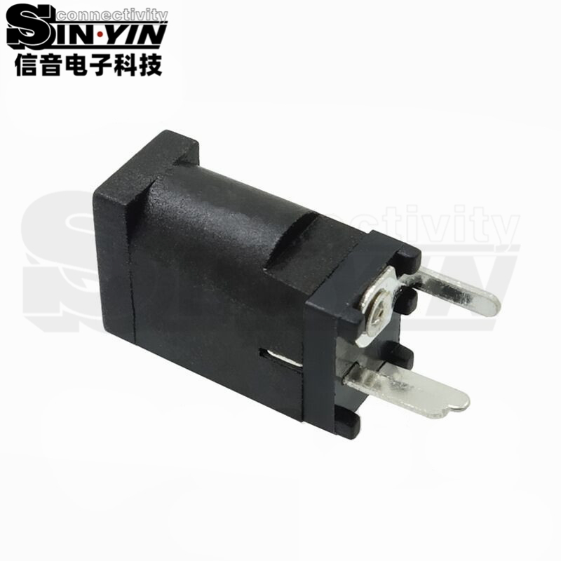 DC-002F 卧式PCB插板小孔径DC电源插座（3.5×1.1 / 3.5×1.35mm）-2