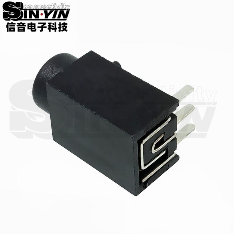 DC-003A 带定位柱卧式PCB插板DC电源插座（3.5×1.1 / 3.5×1.35mm）-4