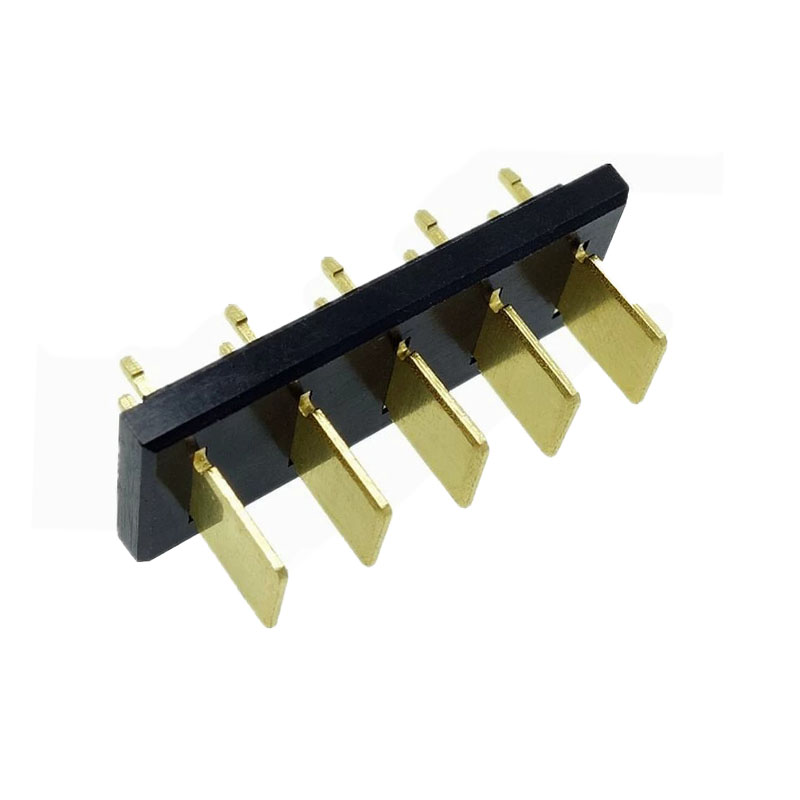 信音达 SYCZM01P5R1H590 5Pin锂电池公座｜PA9T耐280℃·CTI≥400V·5.0mm间距·10A单针·DIP插件