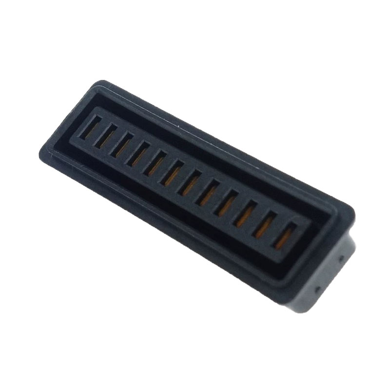 信音达 SYCDF27P12CS1 12Pin锂电池母座｜LCP耐260℃·镀金低阻·2.7mm间距·15A单针·AI机器人/无人机专用
