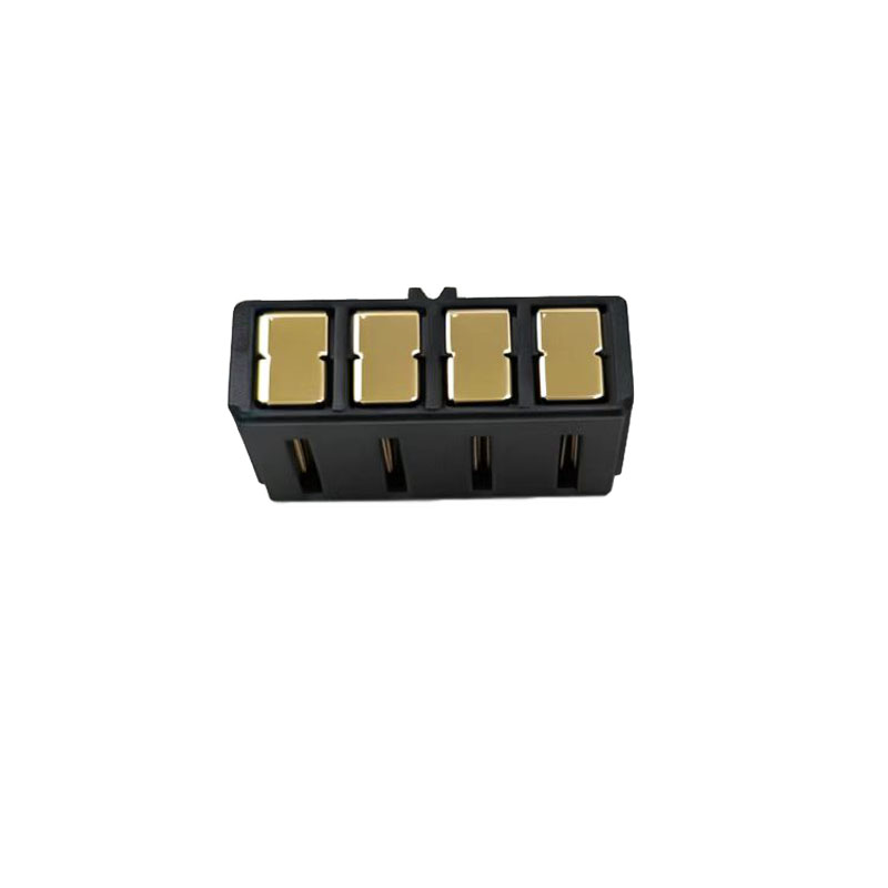 信音达 SYCZF01P4CSMT 4Pin锂电池母座｜PA9T耐260℃·CTI≥400V·5.0mm间距·10A单针·SMT贴片