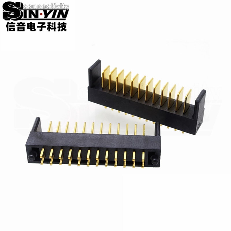 信音达SYCAM08P12M5 12Pin双排插件锂电公座｜LCP耐高温材质·额定7A/瞬时10A·29.7×5.5×10.1mm紧凑封装·耐260℃回流焊·储能BMS高功率接口（多串动力+全采样+通讯）-4