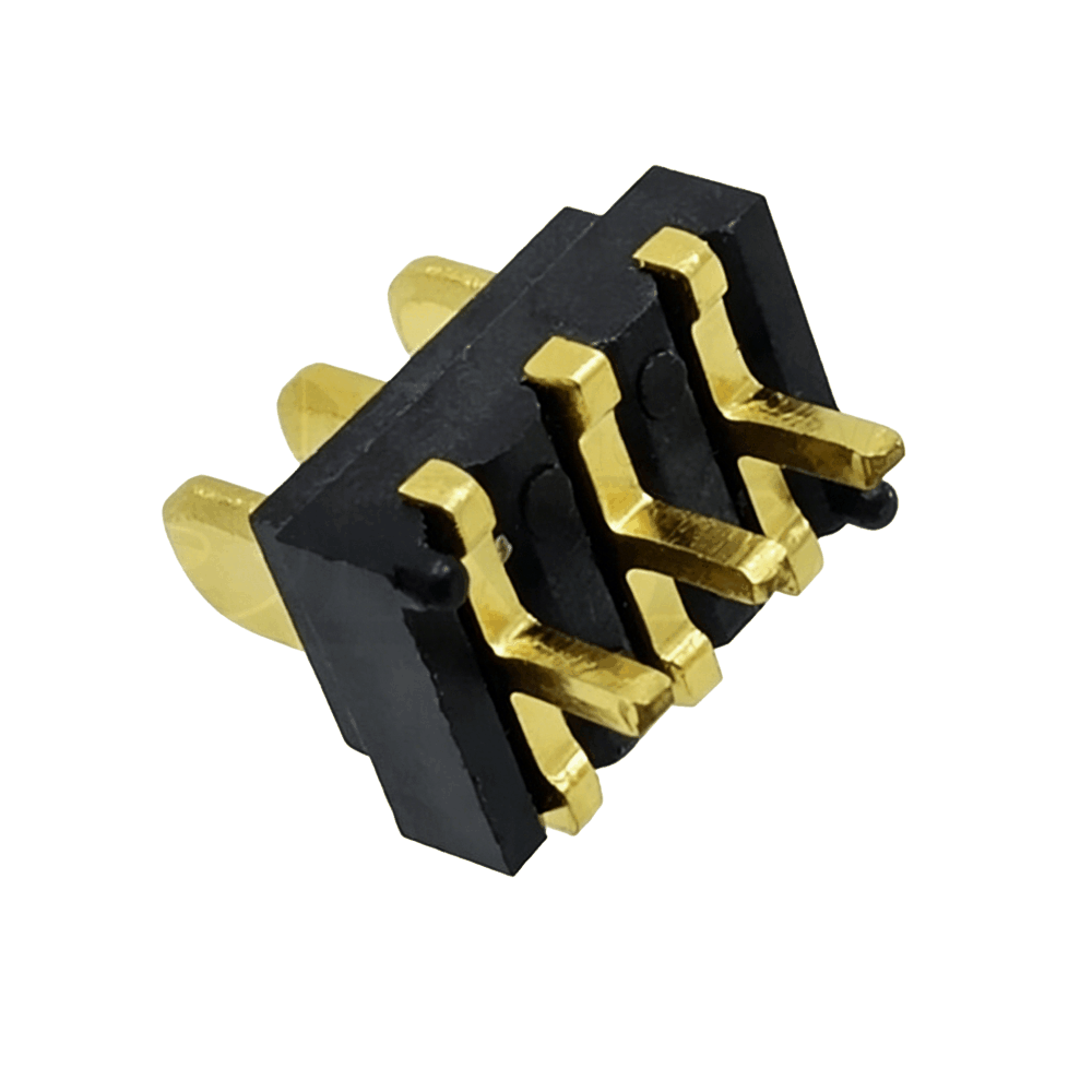 信音达SYCAM20P3R1H250 3Pin插件锂电公座｜LCP材质·额定3A/瞬时5A·6.5×4.4×7.3mm极致微型DIP封装·耐260℃波峰焊·单串BMS极简接口（动力+地线+预留）