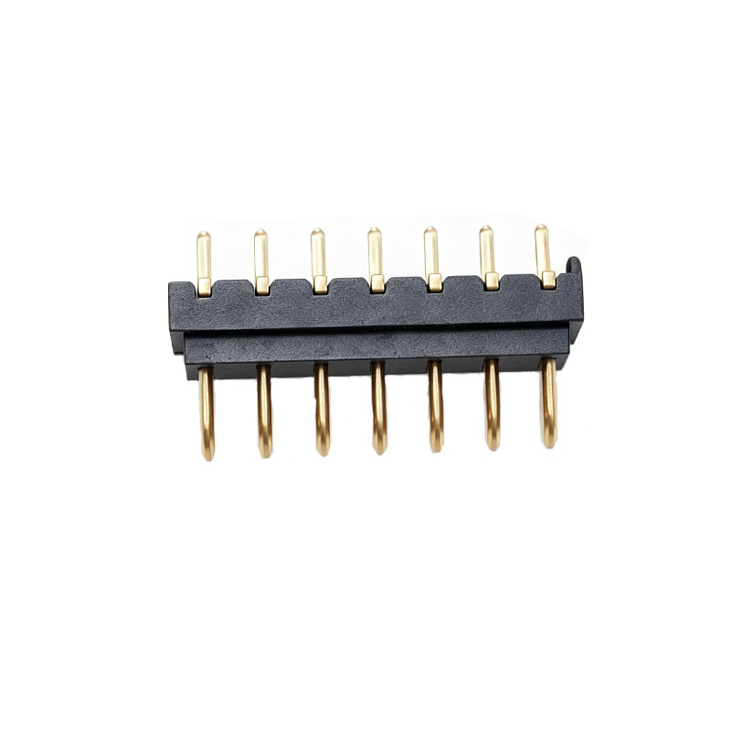 信音达SYCAM20P7R1H250 7Pin插件锂电公座｜LCP材质·额定3A/瞬时5A·14.5×4.4×7.3mm超紧凑DIP封装·耐260℃波峰焊·单/双串BMS精简接口（单采样+动力+地线+双通讯+三预留）