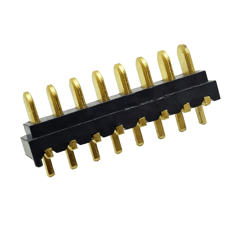 信音达SYCAM20P8R1H250 8Pin插件锂电公座｜LCP材质·额定3A/瞬时5A·16.5×4.4×7.3mm紧凑DIP封装·耐260℃波峰焊·多串BMS全功能接口（双采样+动力+地线+双通讯+双预留）