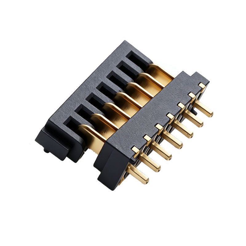 信音达SYCAF20P7CSMT 7Pin贴片锂电母座｜LCP材质·额定3A/瞬时5A·16.0×4.0×2.65mm超薄SMT封装·耐260℃回流焊·单串BMS全功能+双冗余接口（采样+动力+地线+双通讯+双预留）