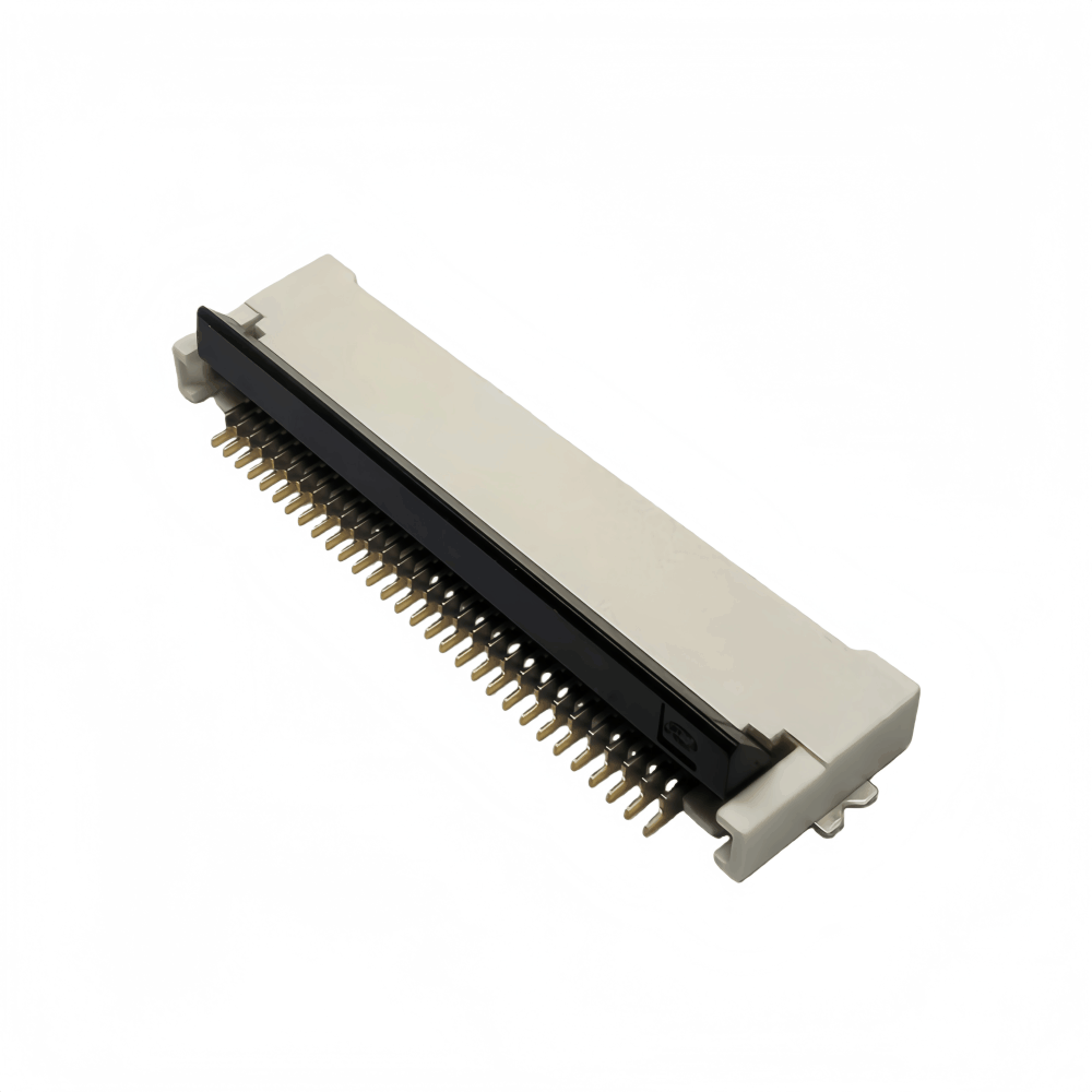 FPC连接器 0.5mm间距 H=2.0mm 后锁/后压翻盖式（卧式SMT贴片 / 多Pin位可选柔性排线插座）-2
