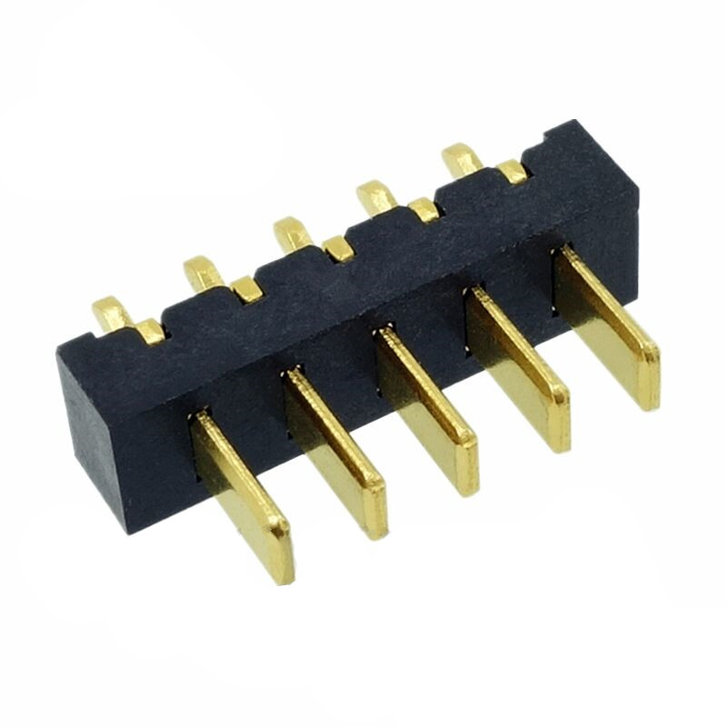 信音达SYCBM01P5R1A 5Pin锂电公座｜2.5mm直插180°·5A单针载流·PA9T耐260℃·镀金低阻·小串BMS垂直互联优选-3