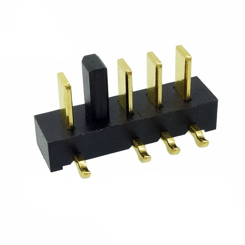 信音达 SYCBM02P4R4 4Pin锂电公座｜14.5mm极致迷你·左防呆·PA9T耐260℃·镀金≤8mΩ·90°弯插·纯动力首选