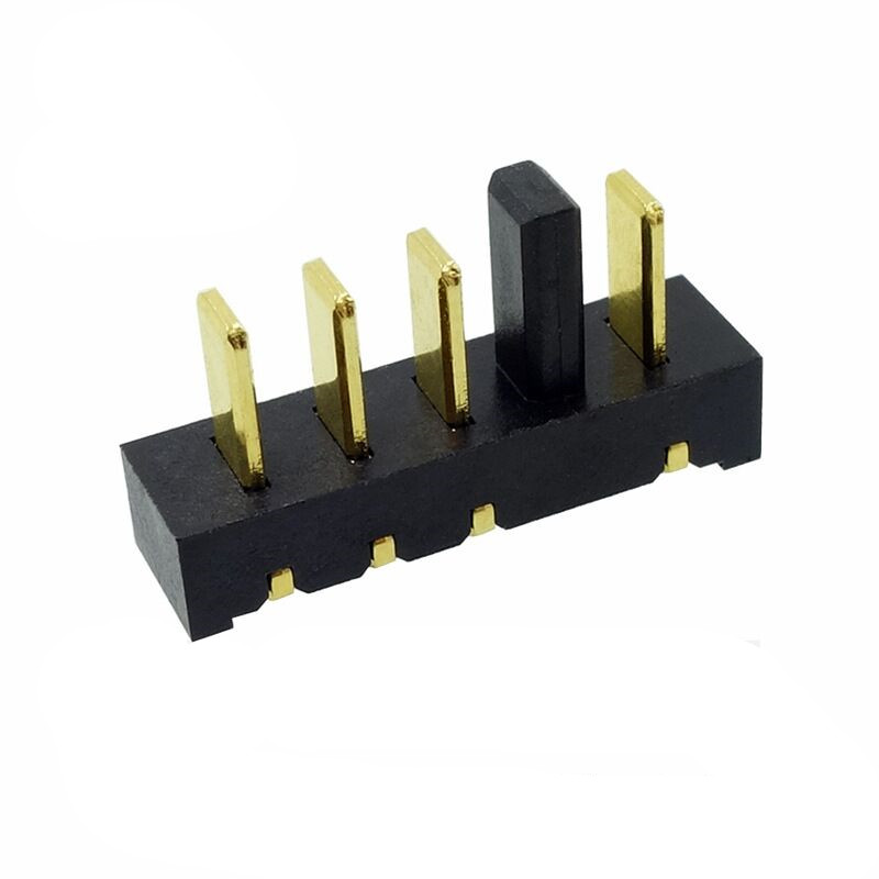 信音达 SYCBM02P4R4 4Pin锂电公座｜14.5mm极致迷你·左防呆·PA9T耐260℃·镀金≤8mΩ·90°弯插·纯动力首选