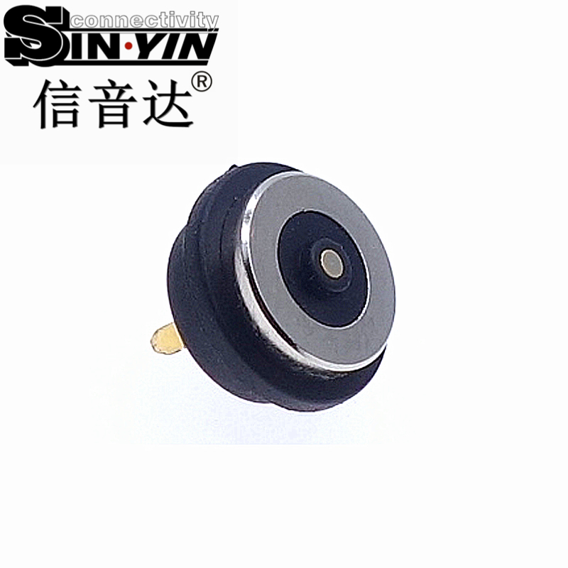 信音达磁吸系列 8.5×10.5mm 2A磁吸连接器｜椭圆Pogo Pin公母座 防呆快充与ID美学兼顾方案-2
