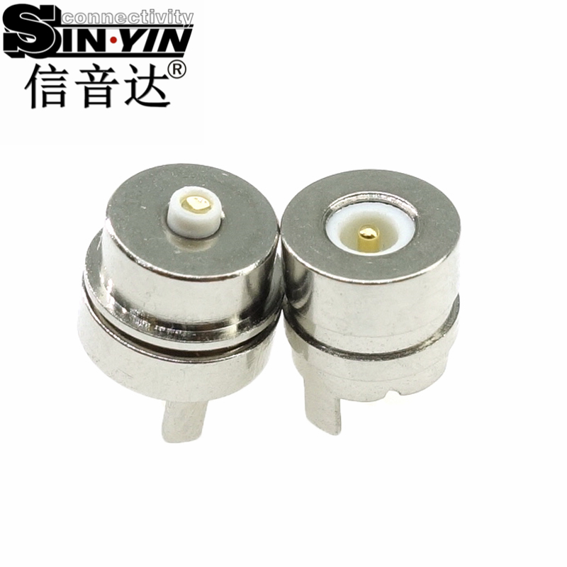 信音达磁吸系列 6×6mm防错位2A磁吸连接器｜微型Pogo Pin公母座 小体积大电流精准互连方案