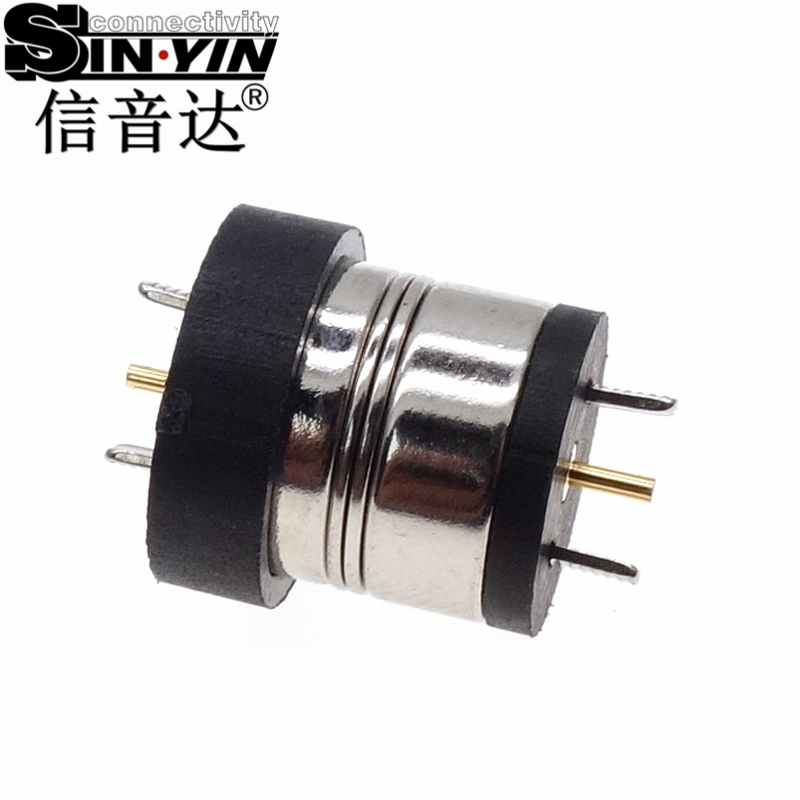 信音达SYC 12*10mm防错位磁吸连接器公母座｜5V/3A大电流PogoPin磁吸充电接口定制-5